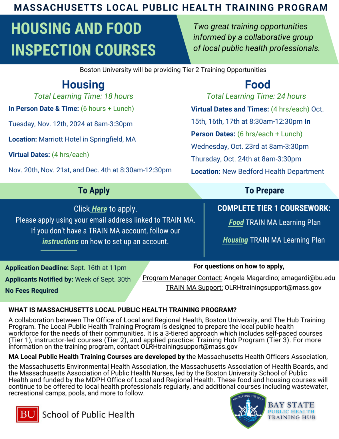 Tier 2 Housing and Food Fall 24 Flyer