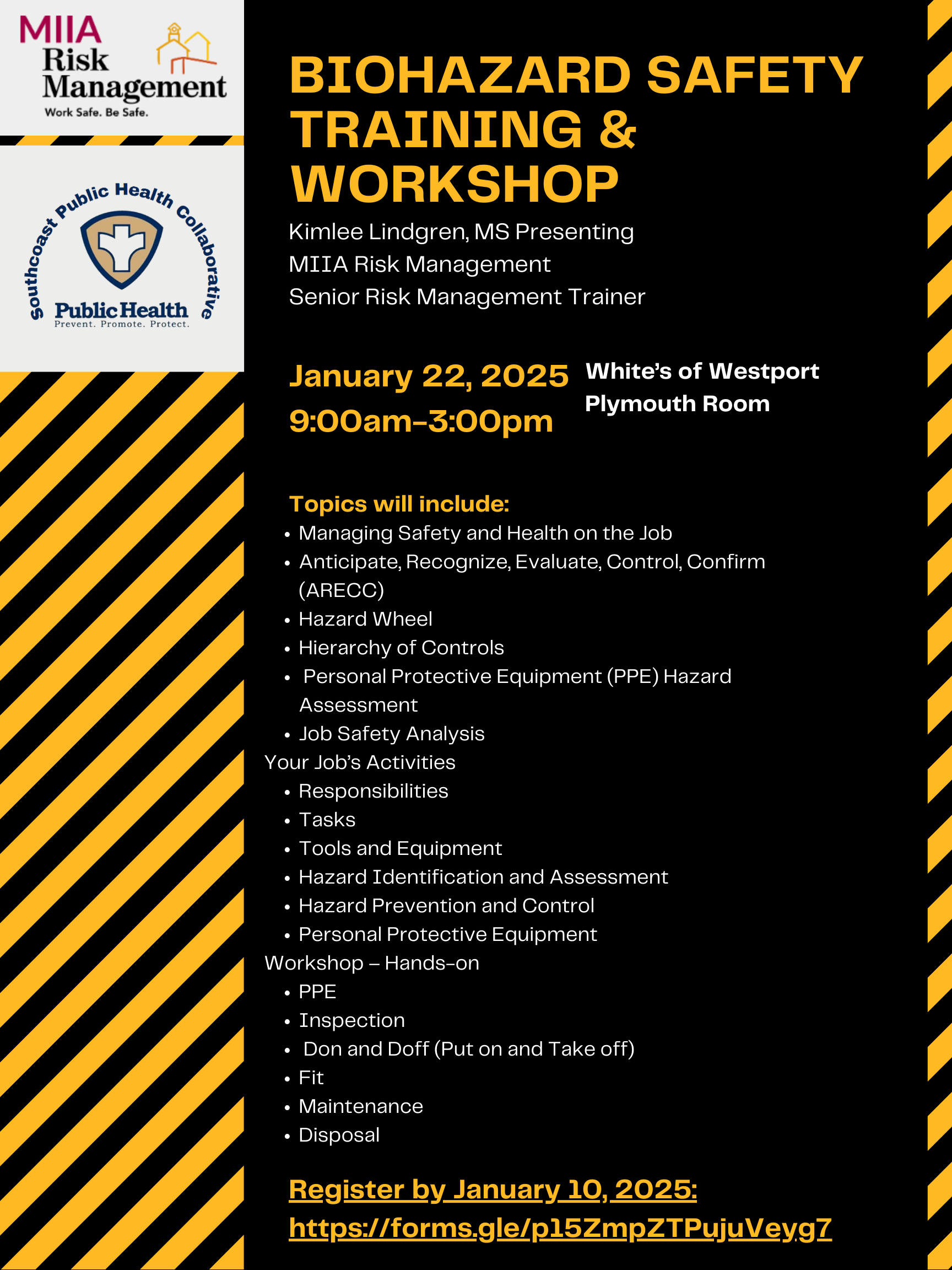 Biohazard Safety Training Workshop 1.22.25