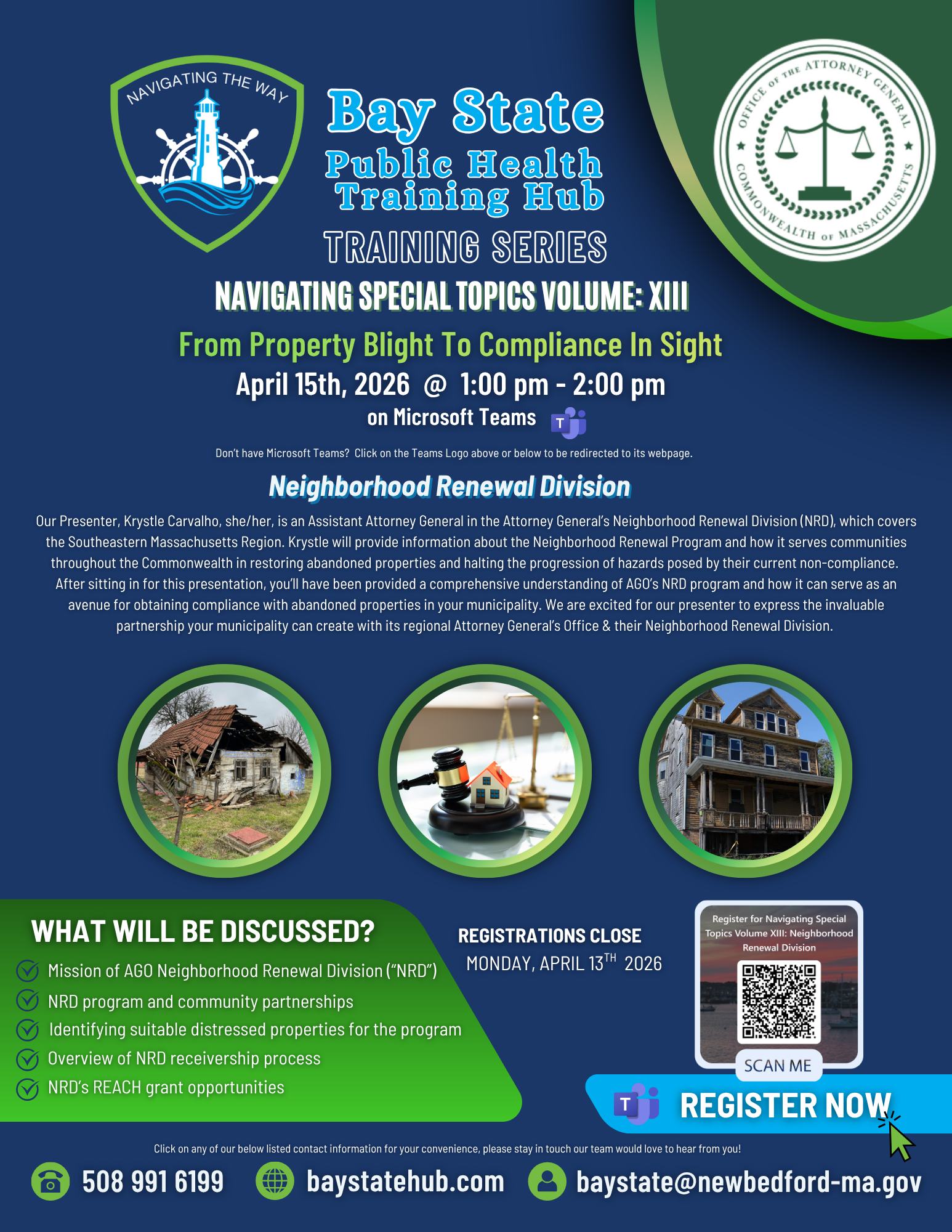 Neighborhood Renewal Program - NST Volume XIII - April 15 @ 1 pm Flyer