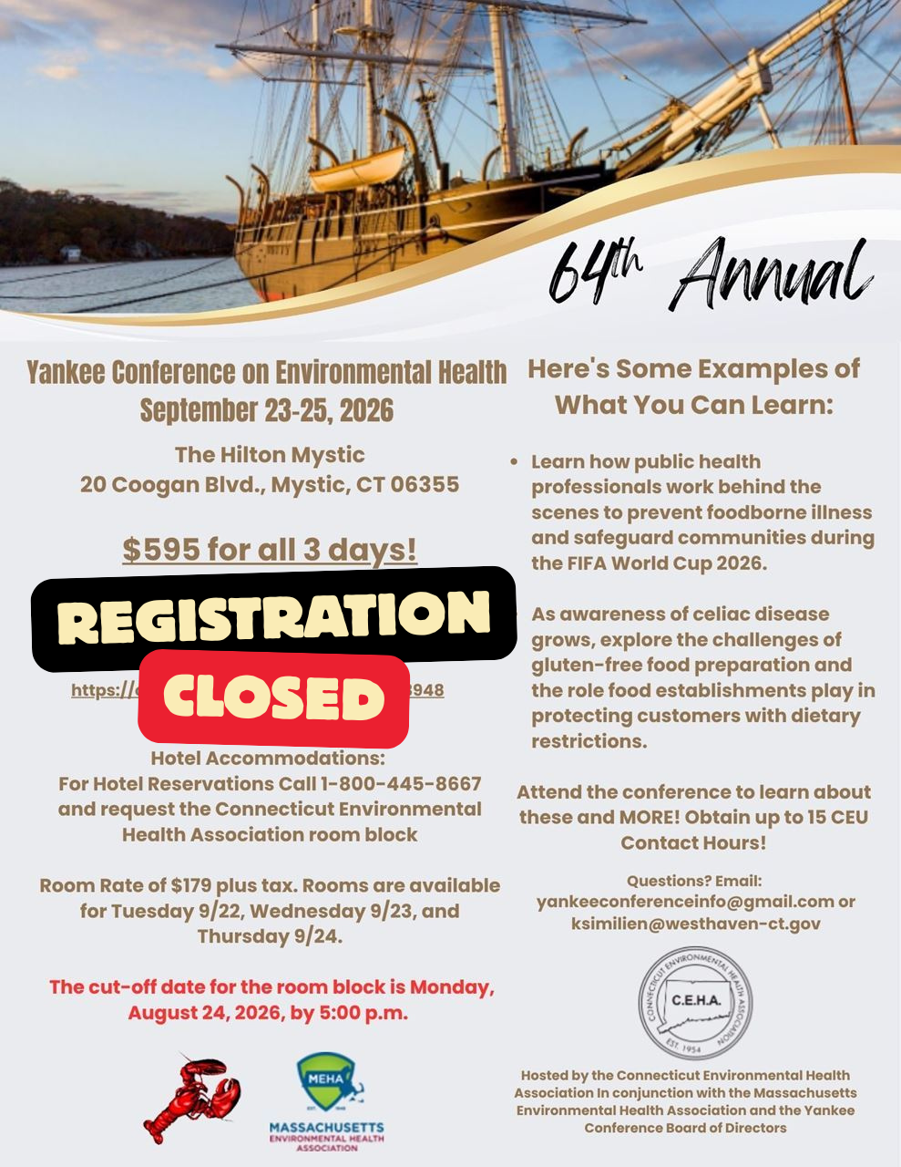 Yankee Conference 2026 Flyer Registrations Now Closed